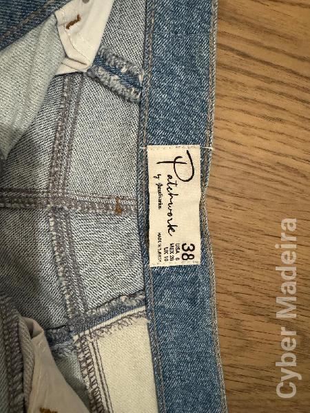 Calções patchwork Stradivarius 38