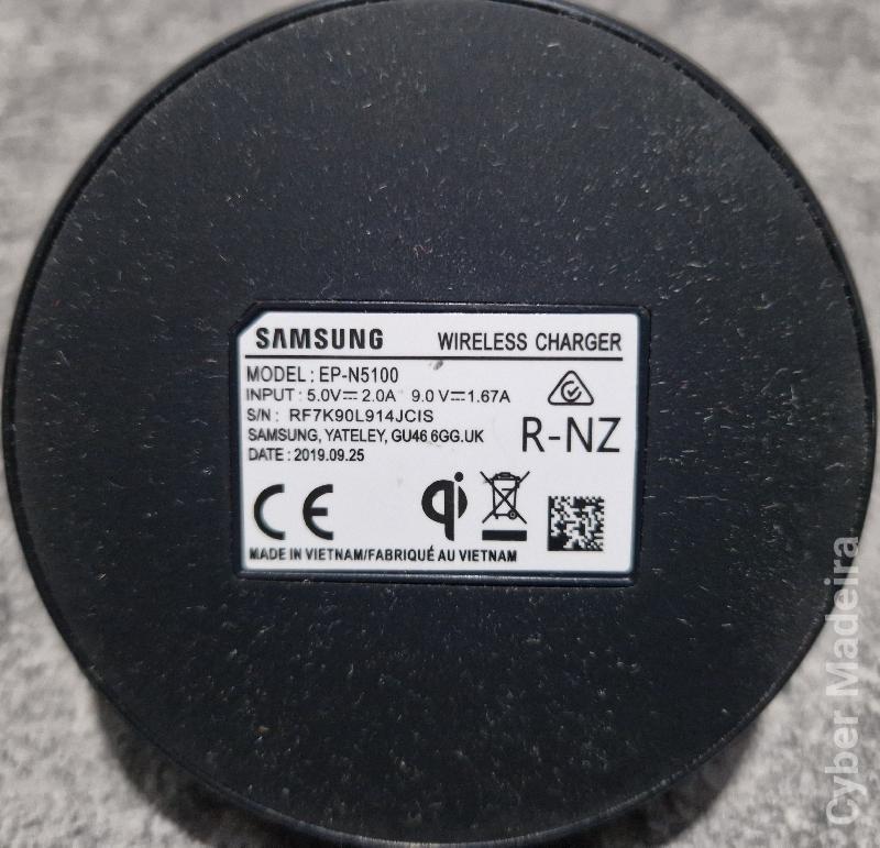 Carregador wireless Samsung