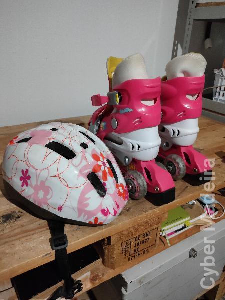 PATINS em linha + CAPACETE