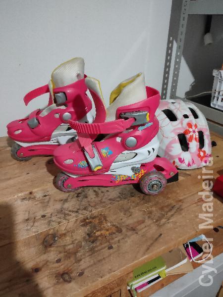 PATINS em linha + CAPACETE