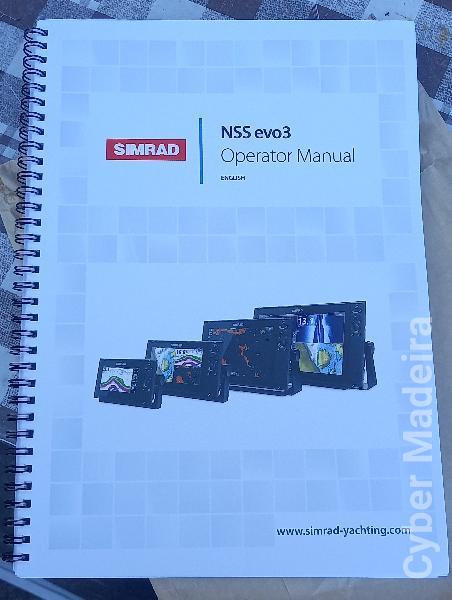 Sonda SIMRAD NSS Evo3 de 7 Polegadas + Transdutor B258 + Carta Náutica.