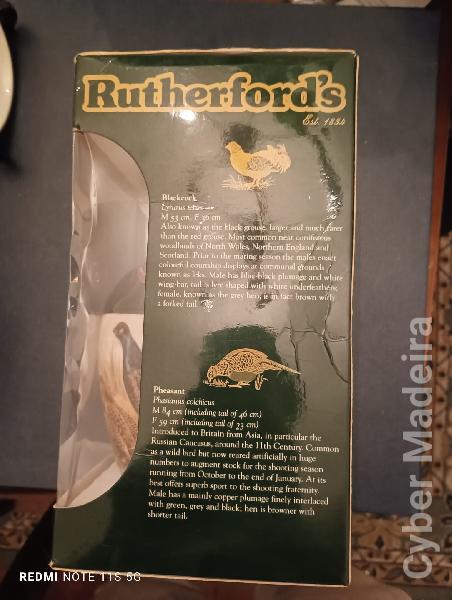Garrafa de whisky Rutherfords 