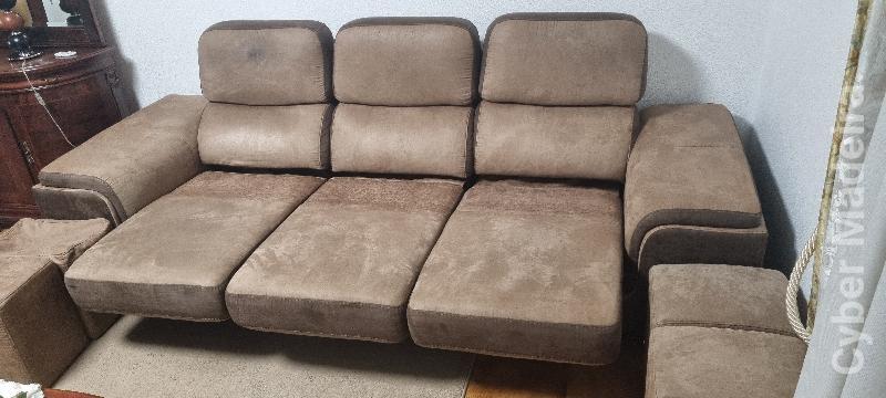 Sofá/SofáCama de 3 Lugares XXL c/ 4 Pufes integrados