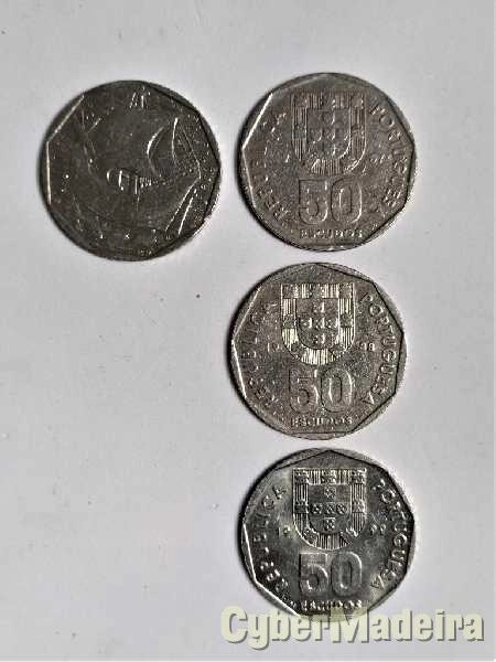 10 Moedas da Republica no valor de 20$ e 50$ Cupro Níquel