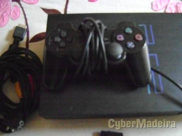 Consola PS2 fat completa 5 jogos 75.00