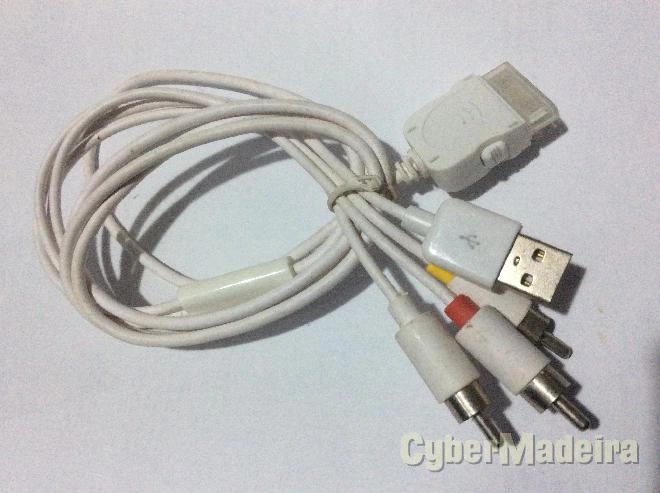 Cabo audio e video para iphone 4 e 4S