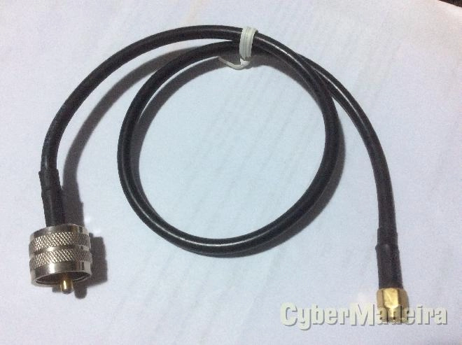 Cabo RG58 pigtail 50CM PL259 macho para sma macho