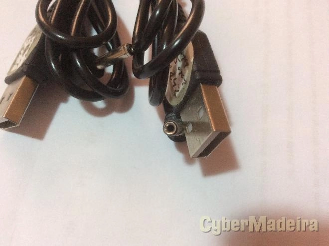 Cabo usb alimentacao angulo 90 com ficha dc jack 3.5MM x 1.35MM