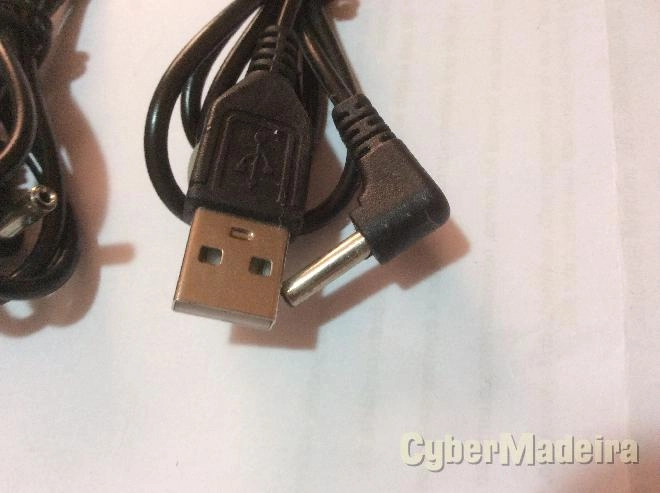 Cabo usb alimentacao angulo 90 com ficha dc jack 3.5MM x 1.35MM