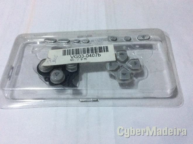 Jogo de botoes cinza para psp serie 3000