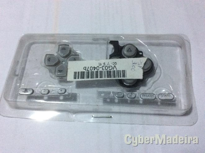 Jogo de botoes cinza para psp serie 3000