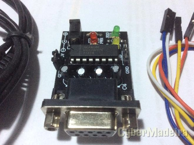 Conversor porta com RS232 D9 para ttl