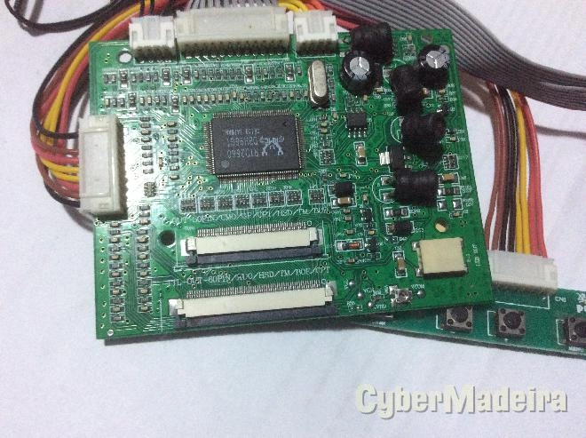 Placa controladora display ttl lvds 50 e 60 pinos