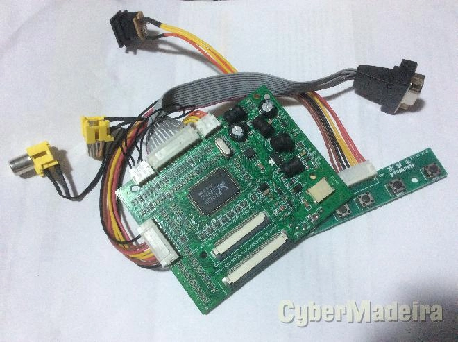 Placa controladora display ttl lvds 50 e 60 pinos