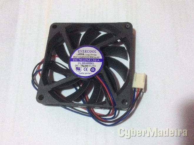 Ventoinha evercool EC7010M12EA 7X7X1CM 12V 0,25A