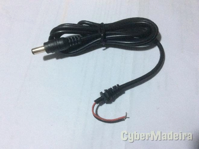 Cabo alimentação carregador computador portatil  ficha 5,5MM x  2,1MM