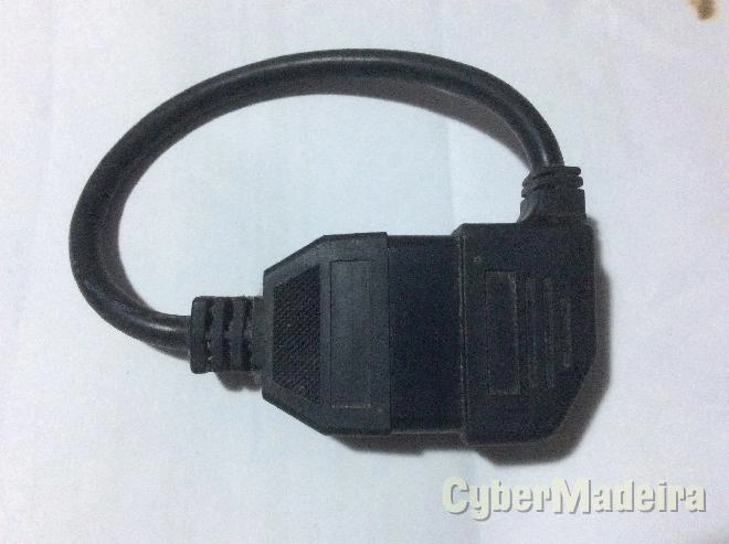 Cabo adaptador   extensão OBD2 macho fêmea com 20CM