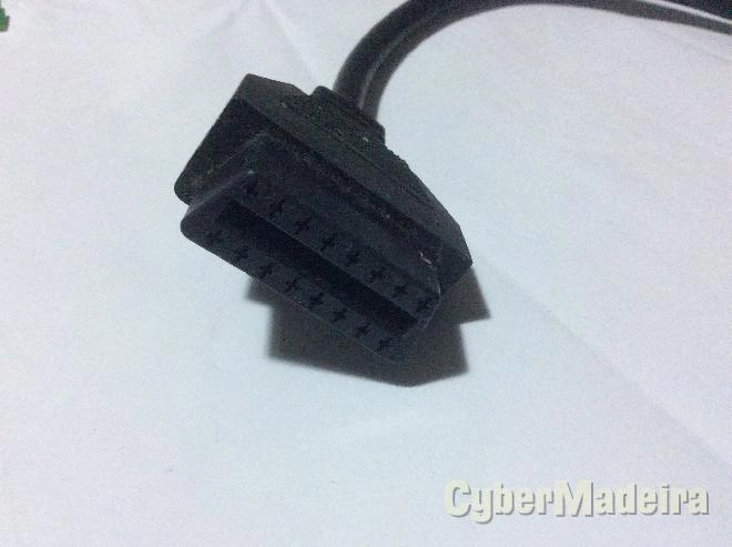 Cabo adaptador   extensão OBD2 macho fêmea com 20CM