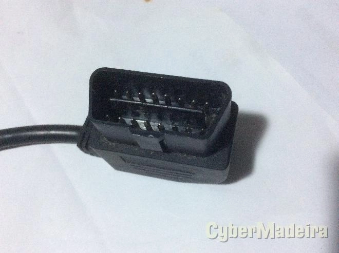 Cabo adaptador   extensão OBD2 macho fêmea com 20CM
