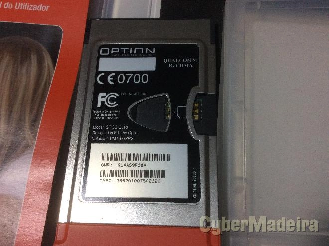 Modem pcmcia option gt 3G quad