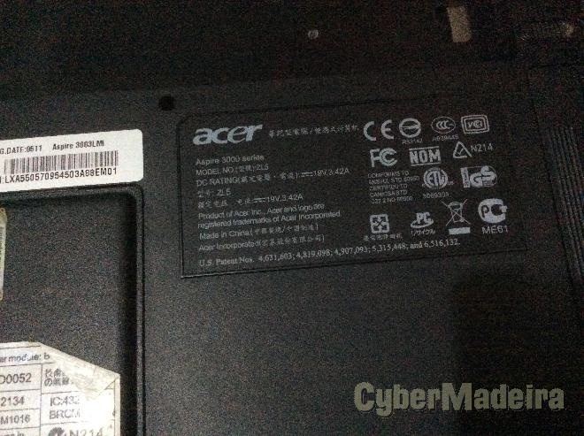 Computador portátil acer aspire 3000 3003LMI para pecas Acer
