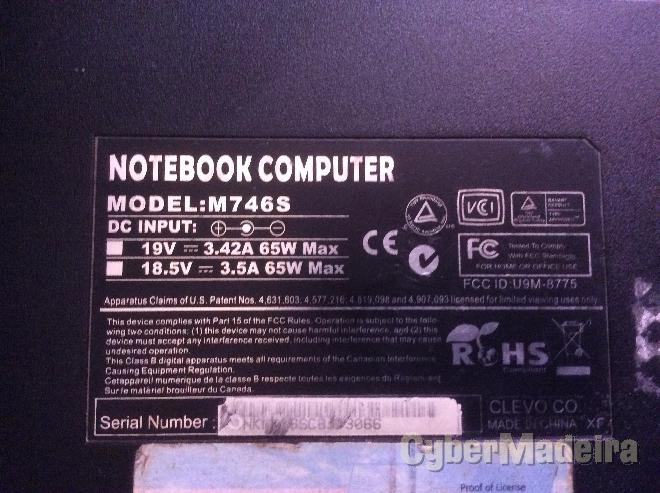 Computador portatil insys M746S Outras