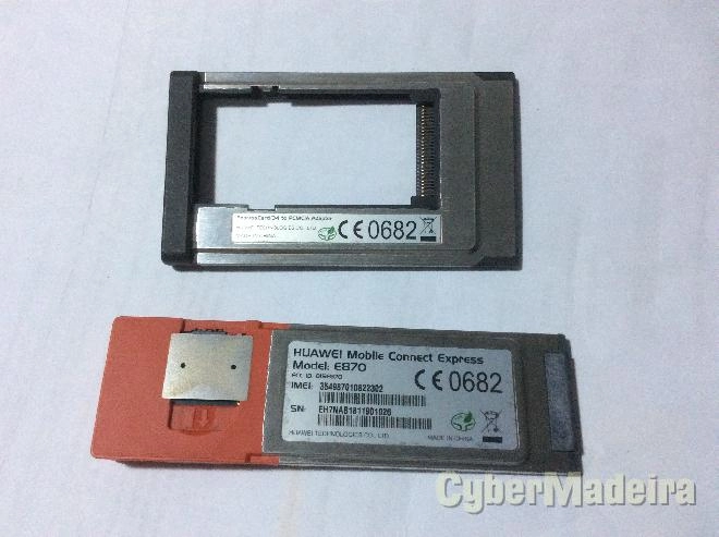 Modem huawei E870 express card + adaptador