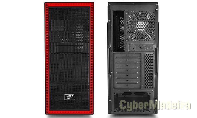 Deepcool miditower tesseract vermelho sw 
