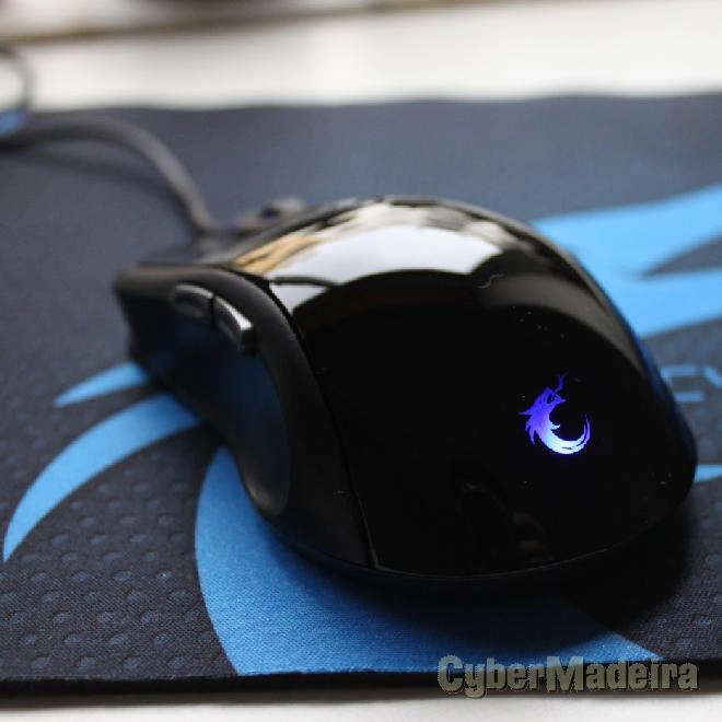 Rato gaming halfmman fire breath laser preto 