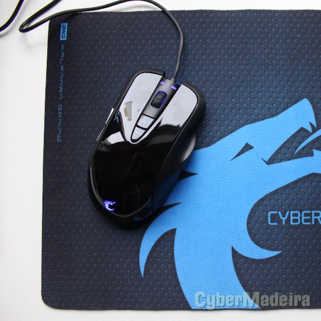 Rato gaming halfmman fire breath laser preto 