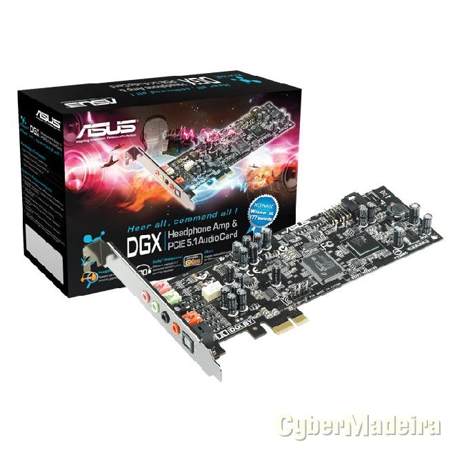 Placa de som asus xonar dgx 5.1 dolby dts pcie 