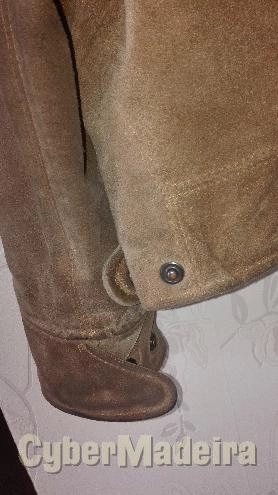 Casaco 100% pele camel