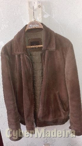 Casaco 100% pele camel