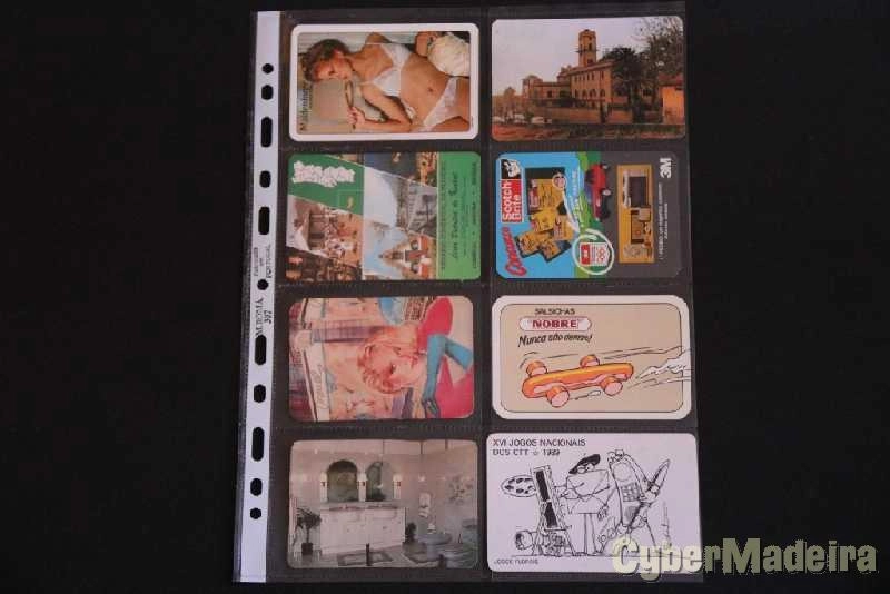 142 calendários de bolso com motivos puplicitários  dos anos 1986 a 2015