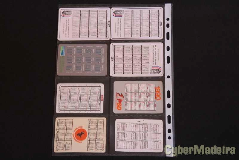 142 calendários de bolso com motivos puplicitários  dos anos 1986 a 2015