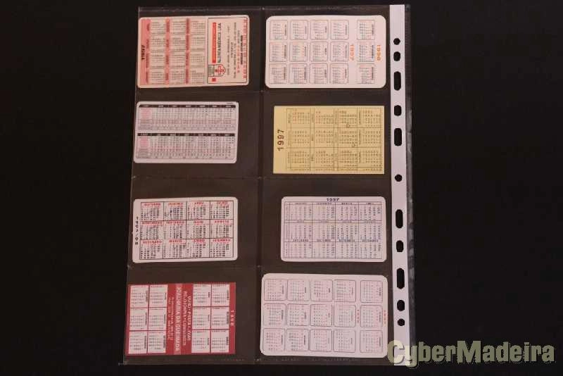 142 calendários de bolso com motivos puplicitários  dos anos 1986 a 2015