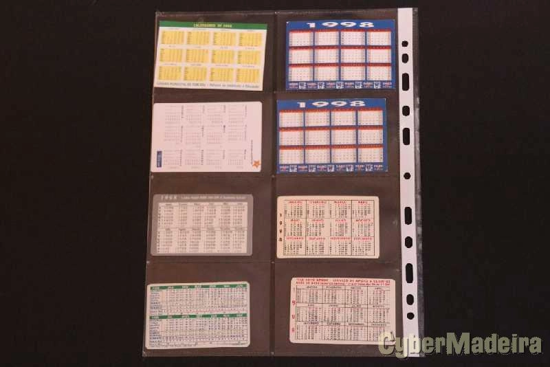 142 calendários de bolso com motivos puplicitários  dos anos 1986 a 2015