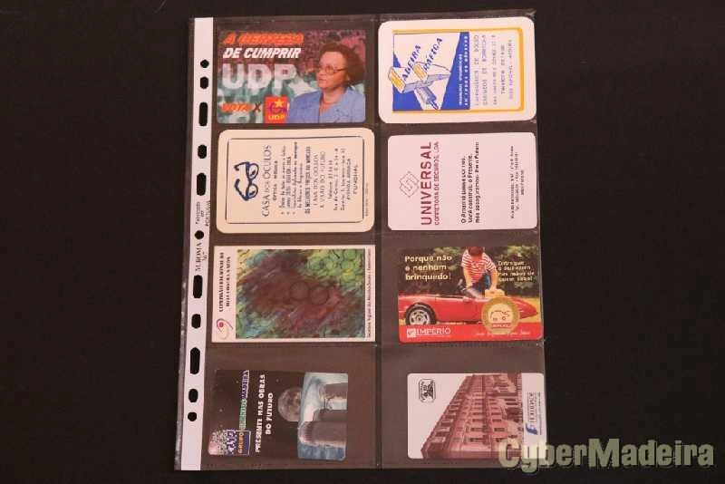 142 calendários de bolso com motivos puplicitários  dos anos 1986 a 2015