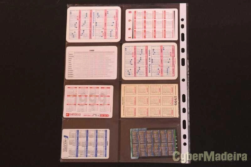 142 calendários de bolso com motivos puplicitários  dos anos 1986 a 2015