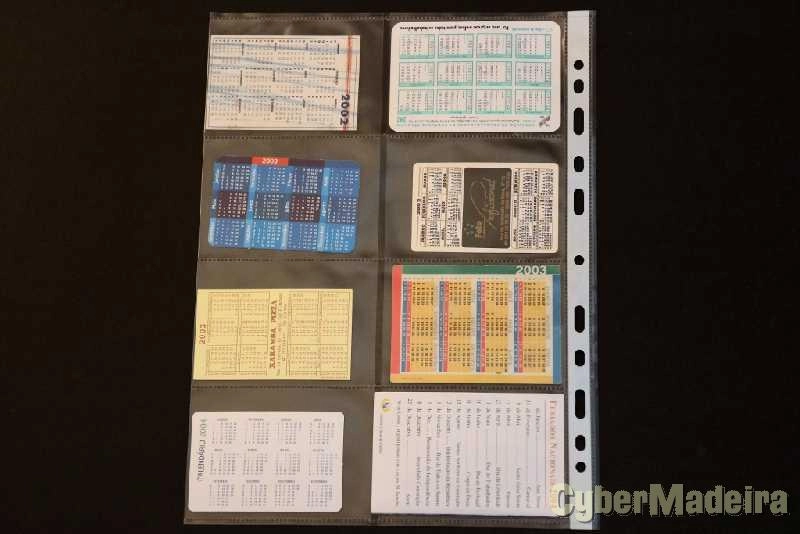 142 calendários de bolso com motivos puplicitários  dos anos 1986 a 2015