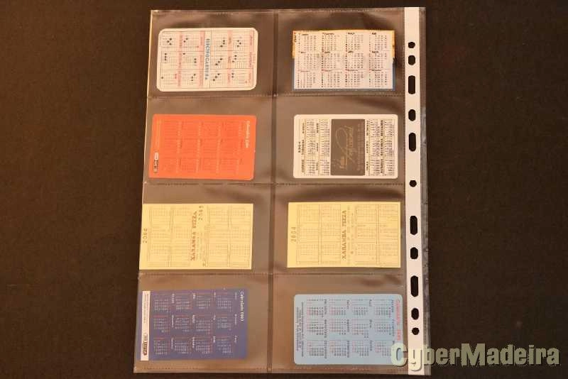 142 calendários de bolso com motivos puplicitários  dos anos 1986 a 2015