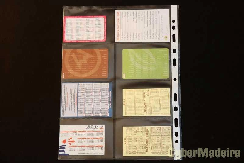 142 calendários de bolso com motivos puplicitários  dos anos 1986 a 2015