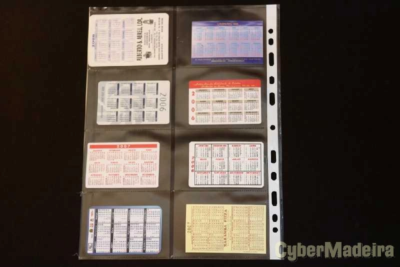 142 calendários de bolso com motivos puplicitários  dos anos 1986 a 2015