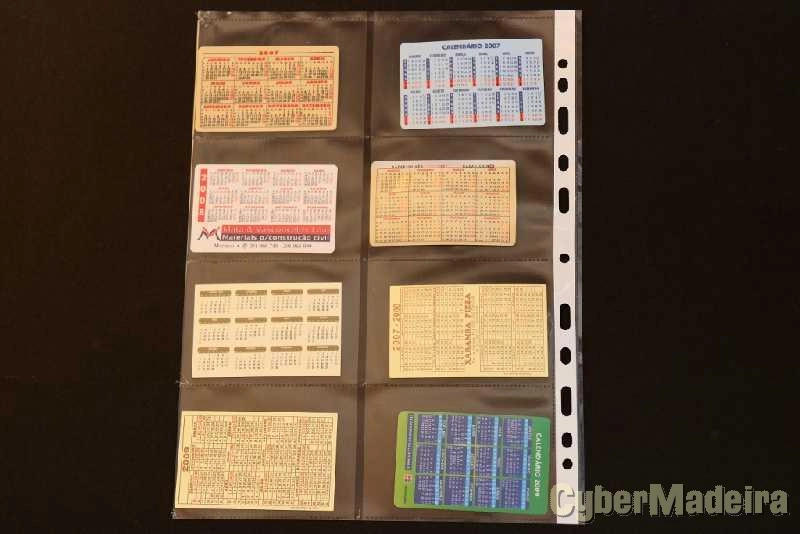 142 calendários de bolso com motivos puplicitários  dos anos 1986 a 2015