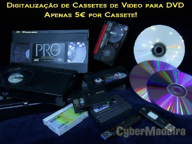 Recuperacao e digitalizacao de cassetes video para dvd ou ficheiros de video