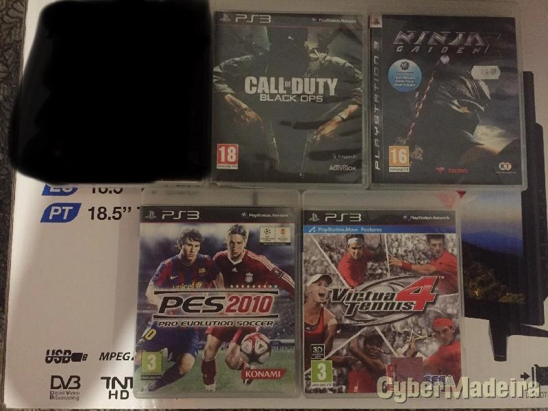 Ps3com jogos e acessórios