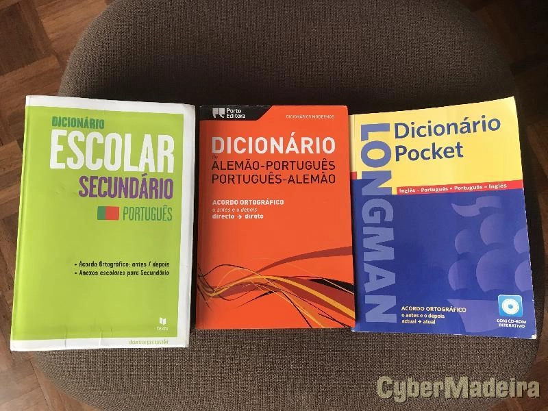 Dicionários Idiomas Europeus: Inglês, Alemão, Francês, Espanhol e Italiano