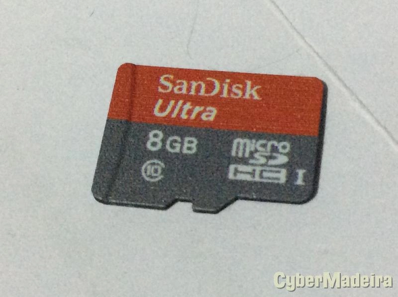 Cartão de memória Sandisk ultra 8GB class 10