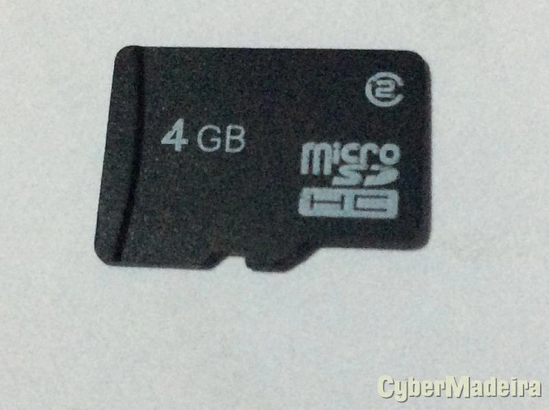 Cartão de memória micro Sd 4GB