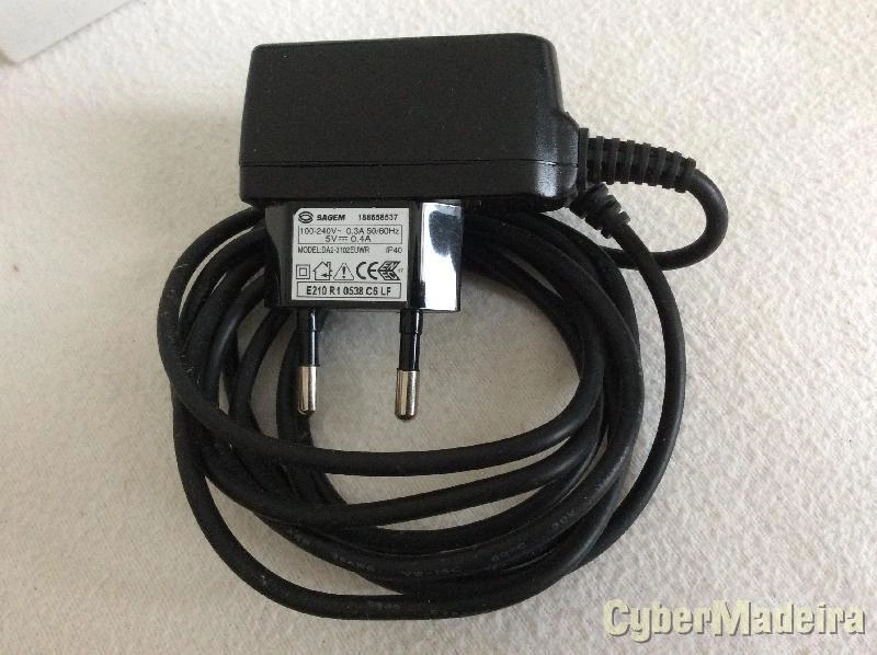 Carregador sagem 188658537 modelo DA2-3102EUWR 5V 0.4A